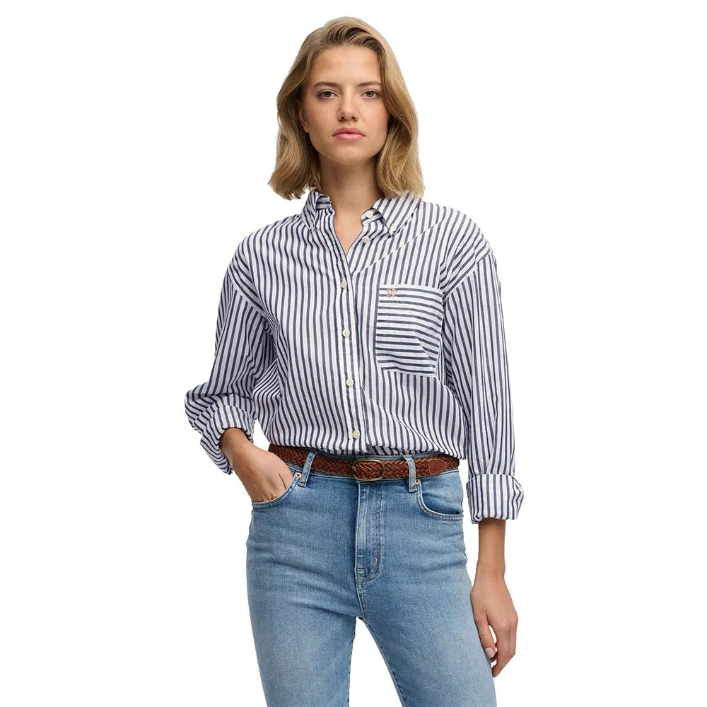 Superdry Poplin Relaxed Fit long sleeve shirt