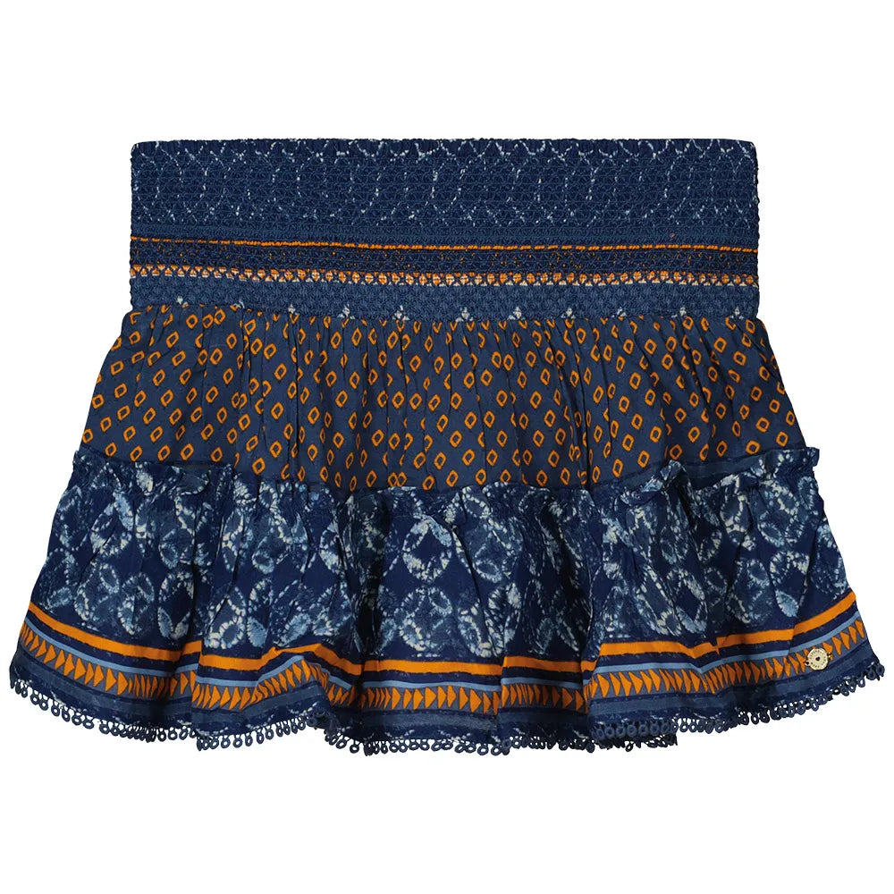 Superdry Printed Shirred short skirt