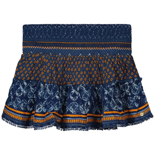 Superdry Printed Shirred short skirt