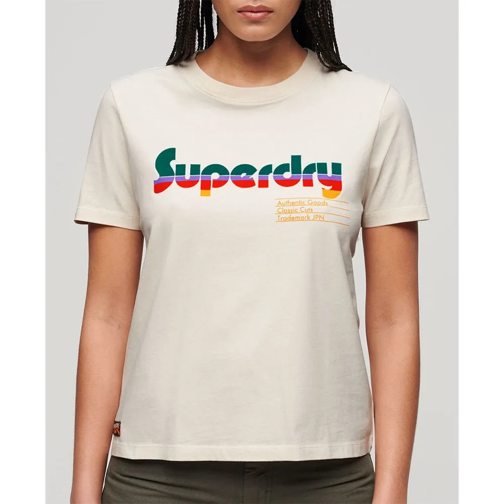 Superdry Retro Flock Relaxed short sleeve T-shirt