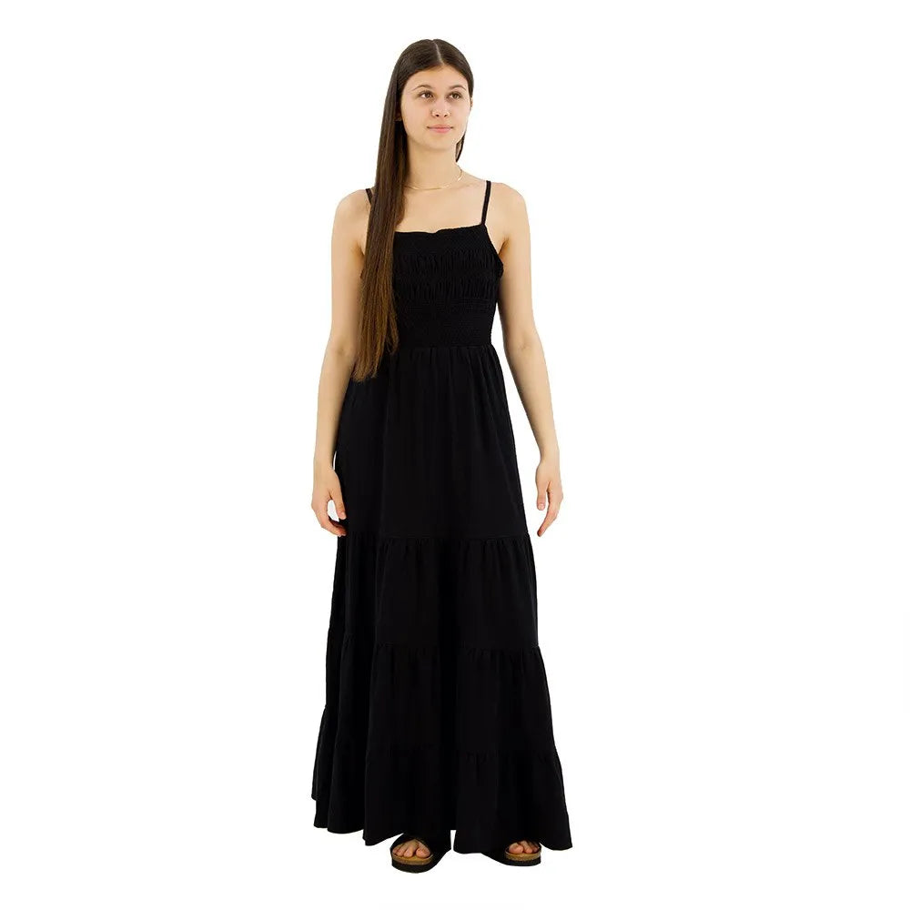 Superdry Smocked sleeveless long dress