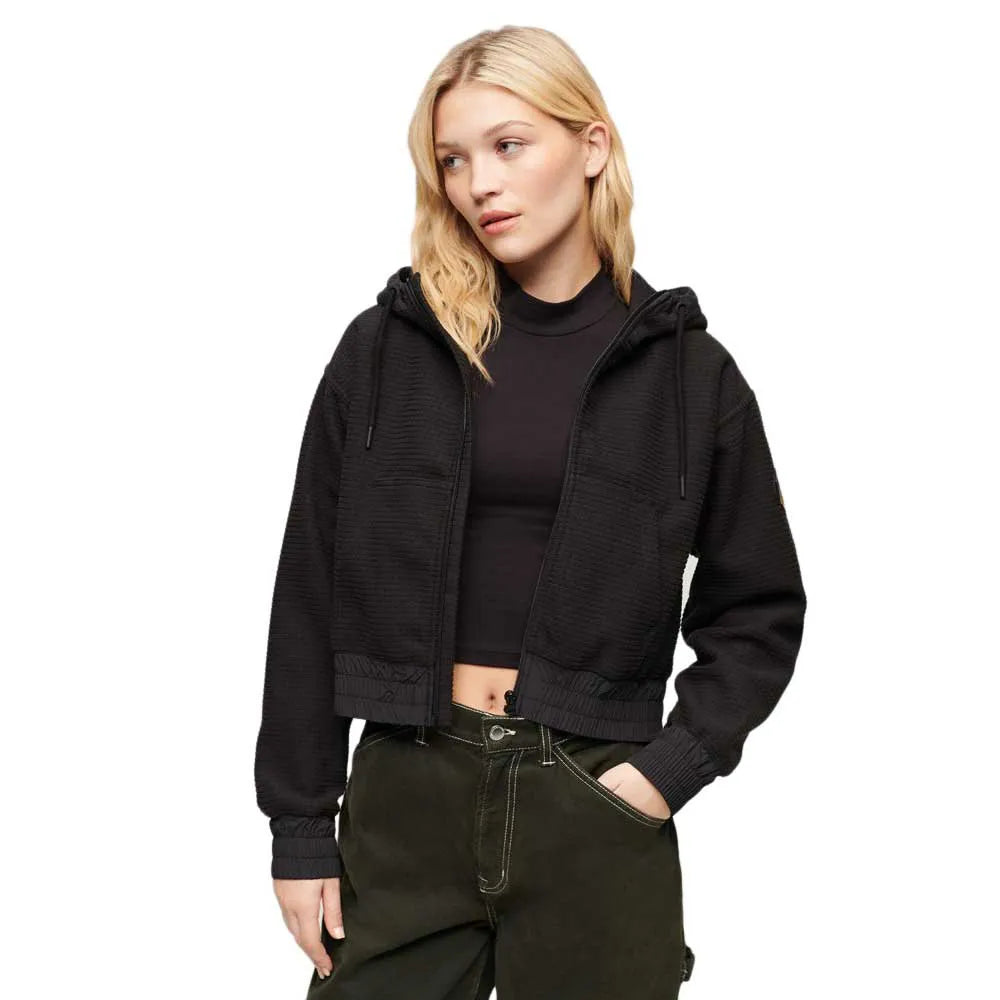 Superdry Sport Tech Grid Fleece full zip sweatshirt