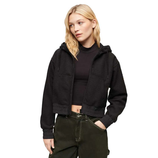 Superdry Sport Tech Grid Fleece full zip sweatshirt