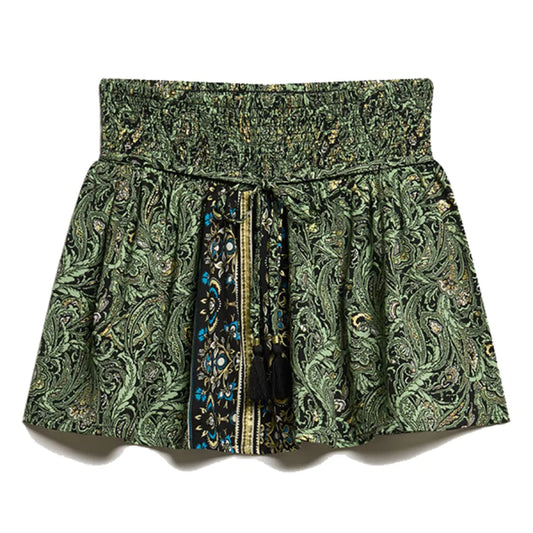 Superdry St Tropez Paisley short skirt