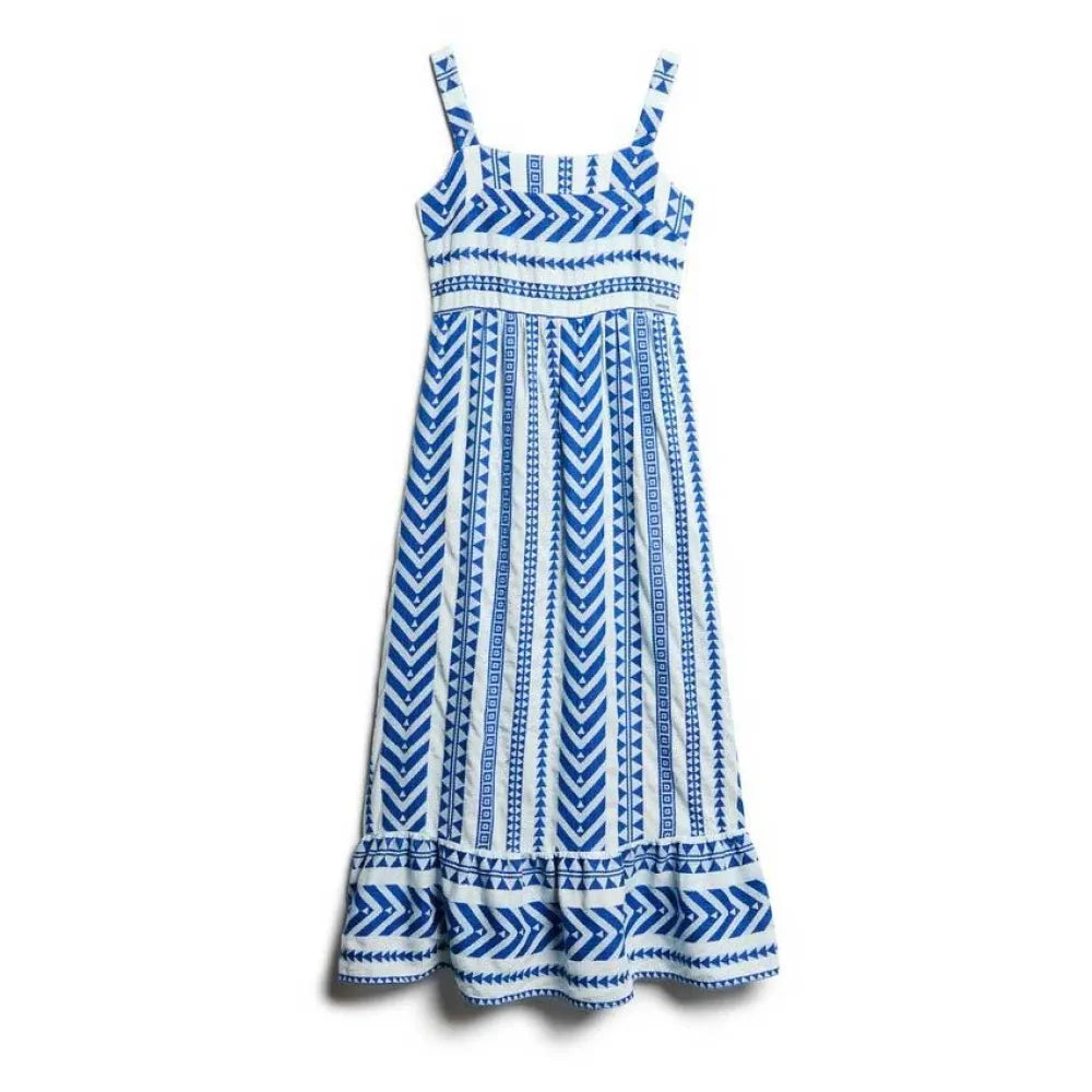Superdry Statement Tiered sleeveless long dress