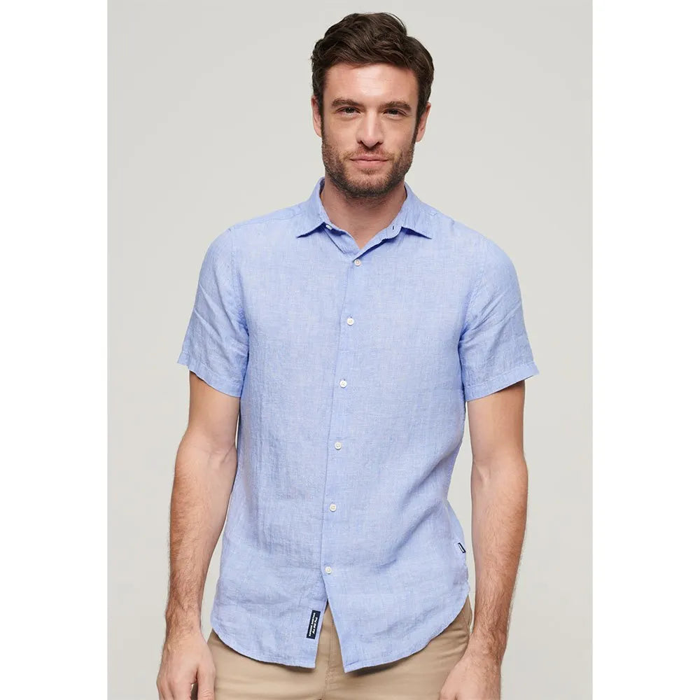 Superdry Studios Casual Linen short sleeve T-shirt