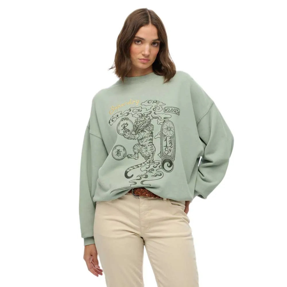 Superdry Tokyo Narrative Oversized sweatshirt