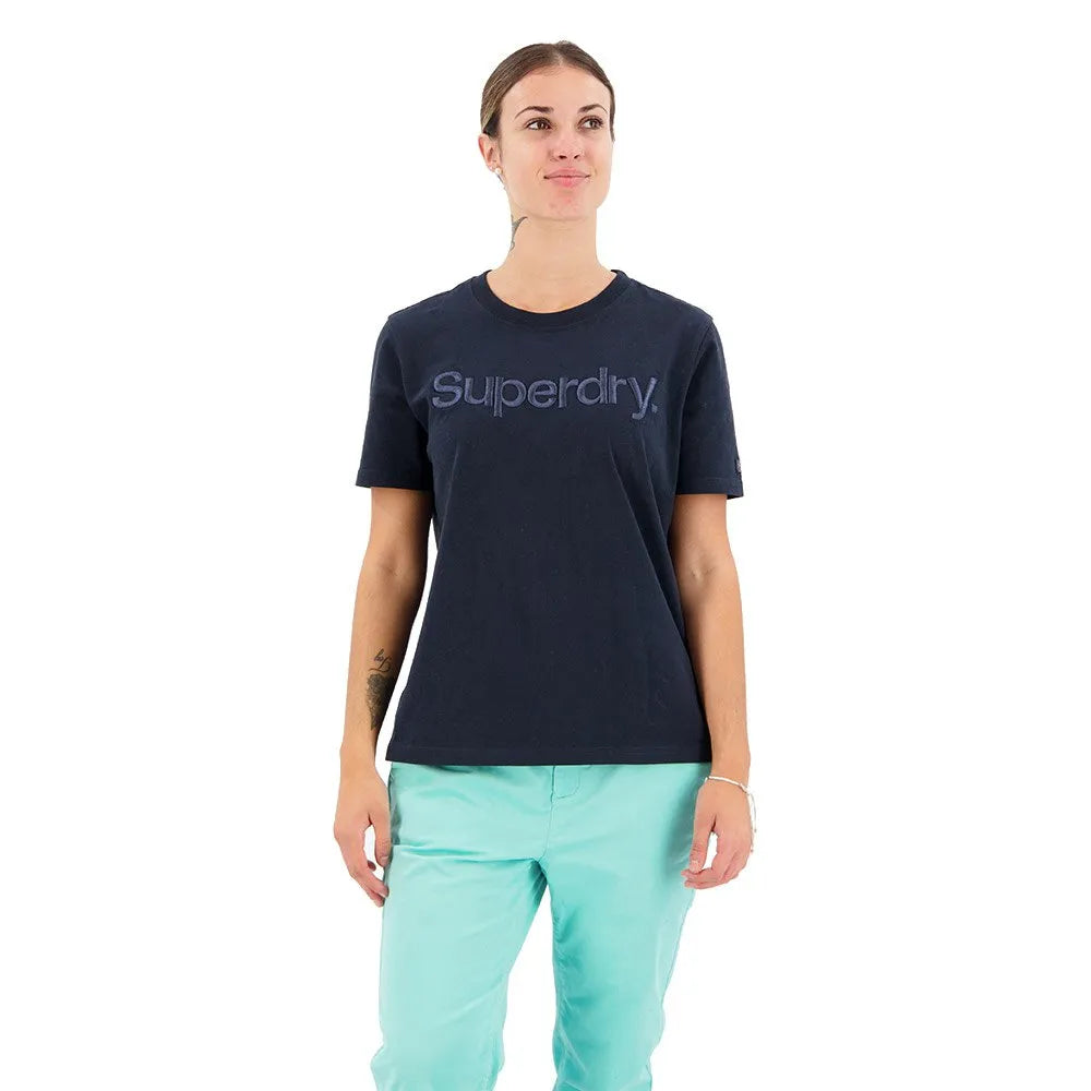 Superdry Tonal Embroidered Logo short sleeve T-shirt