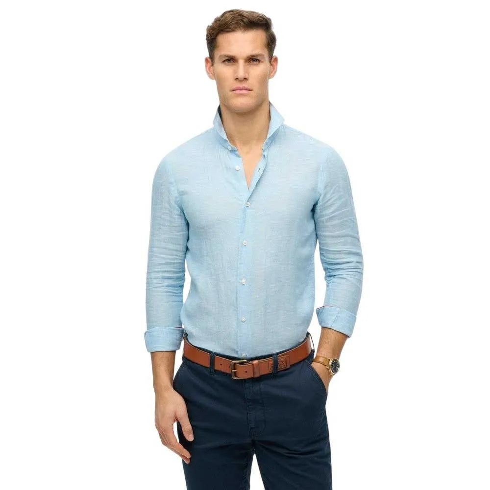 Superdry Vacation Linen long sleeve shirt