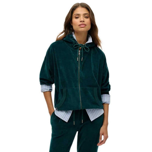 Superdry Velour full zip sweatshirt