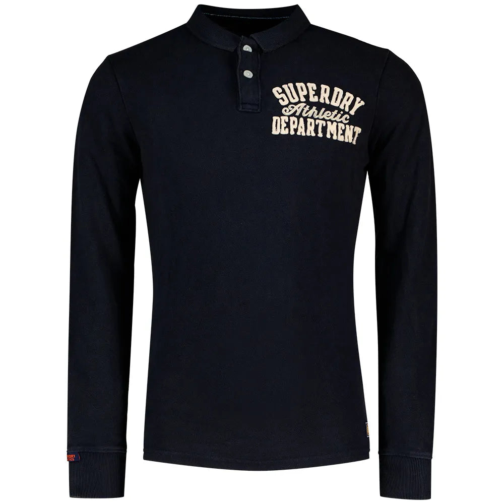 Superdry Vintage Athletic long sleeve polo