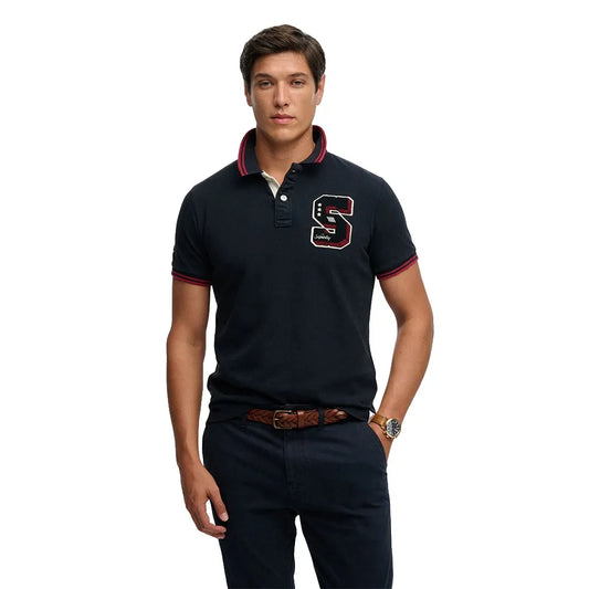 Superdry Vintage Athletic Patch short sleeve polo