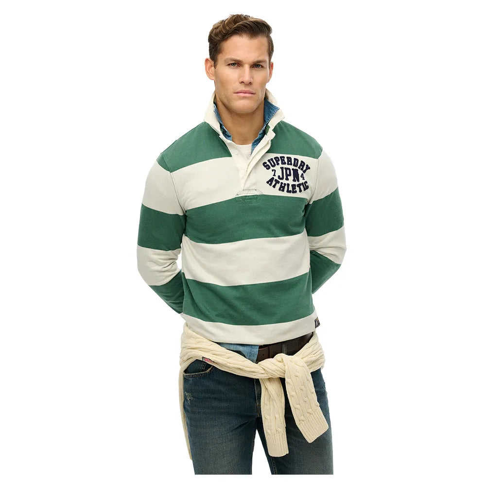 Superdry Vintage Athletic Rugby long sleeve polo