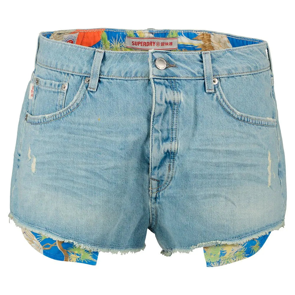 Superdry Vintage High Rise denim shorts