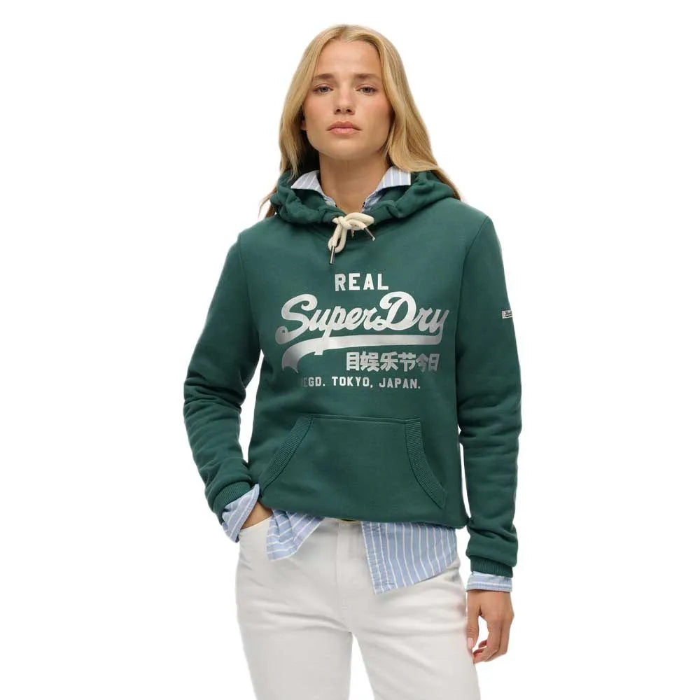 Superdry Vintage Logo Metallic hoodie