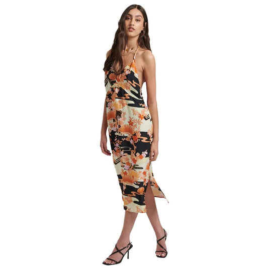 Superdry Vintage Midi Halter Slip sleeveless dress