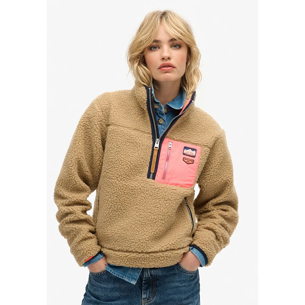 Superdry Vintage Retro half zip sweatshirt