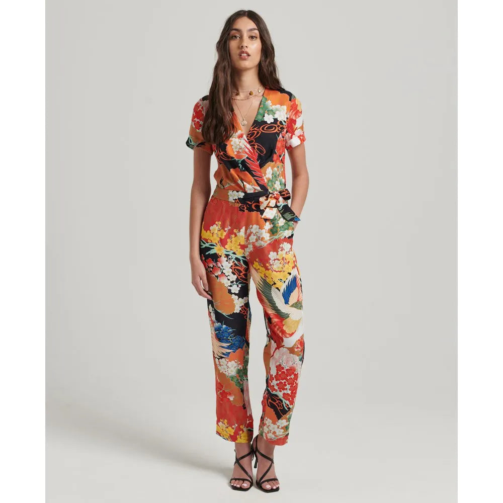 Superdry Vintage Woven Jumpsuit short sleeve dress