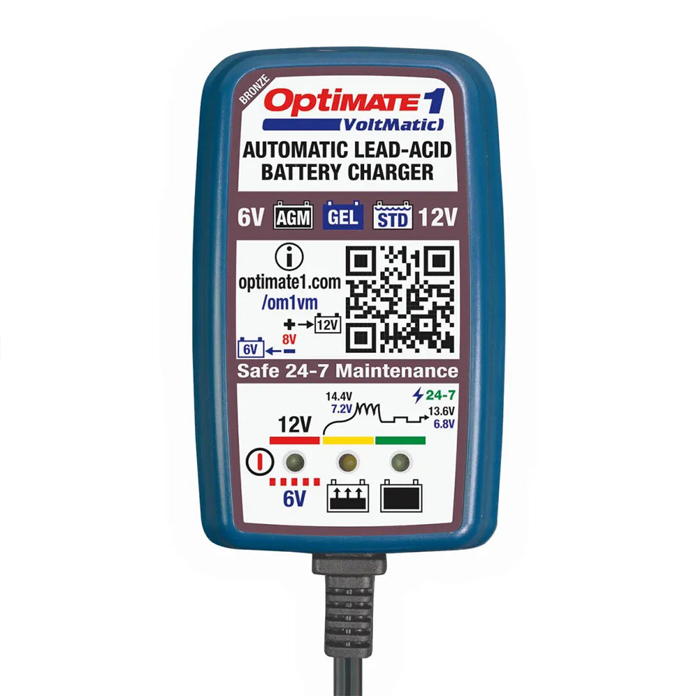 Tecmate Optimate 1 VoltMatic 6/12V 0.6A TM400A charger