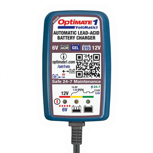 Tecmate Optimate 1 VoltMatic 6/12V 0.6A TM400A charger