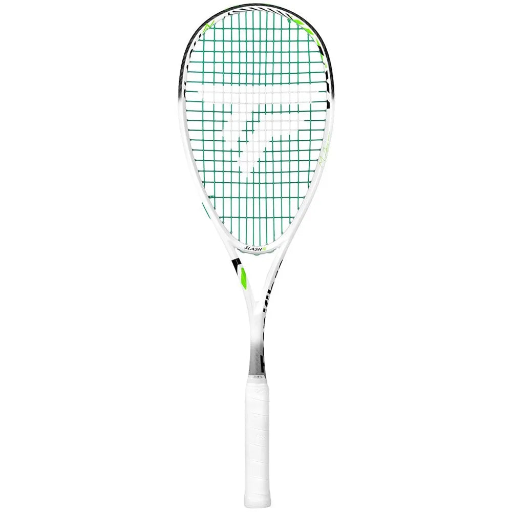 Tecnifibre Slash 120 power strung 305 green squash racket