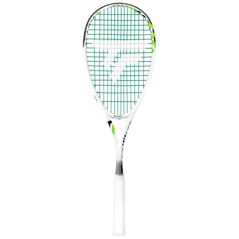 Tecnifibre Slash 130 power strung 305 green squash racket