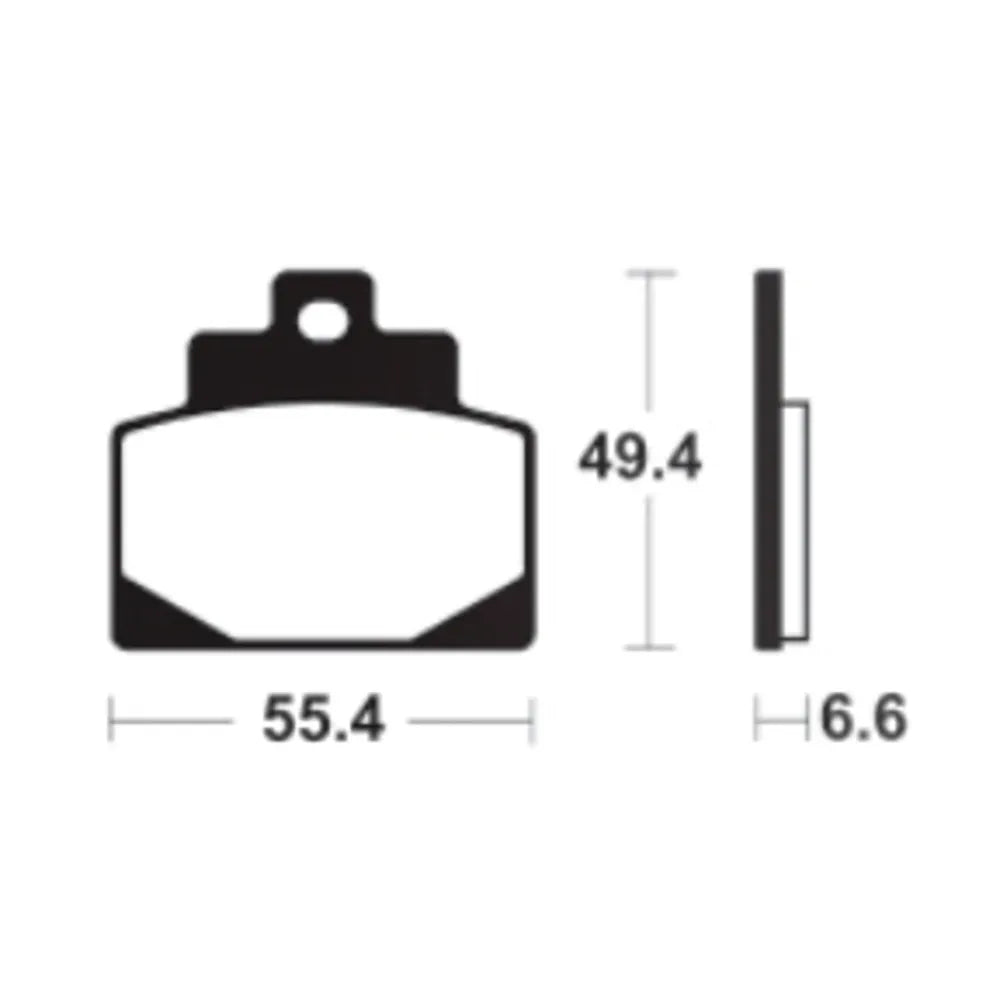 Tecnium MSS438 sintered brake pads