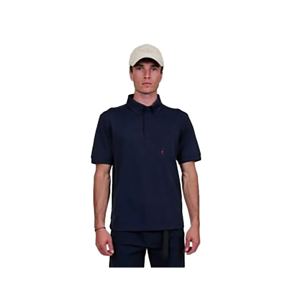 The mountain studio Button down short sleeve polo