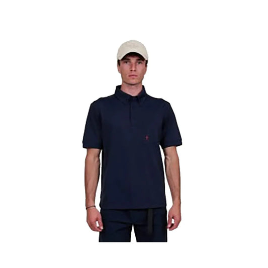 The mountain studio Button down short sleeve polo