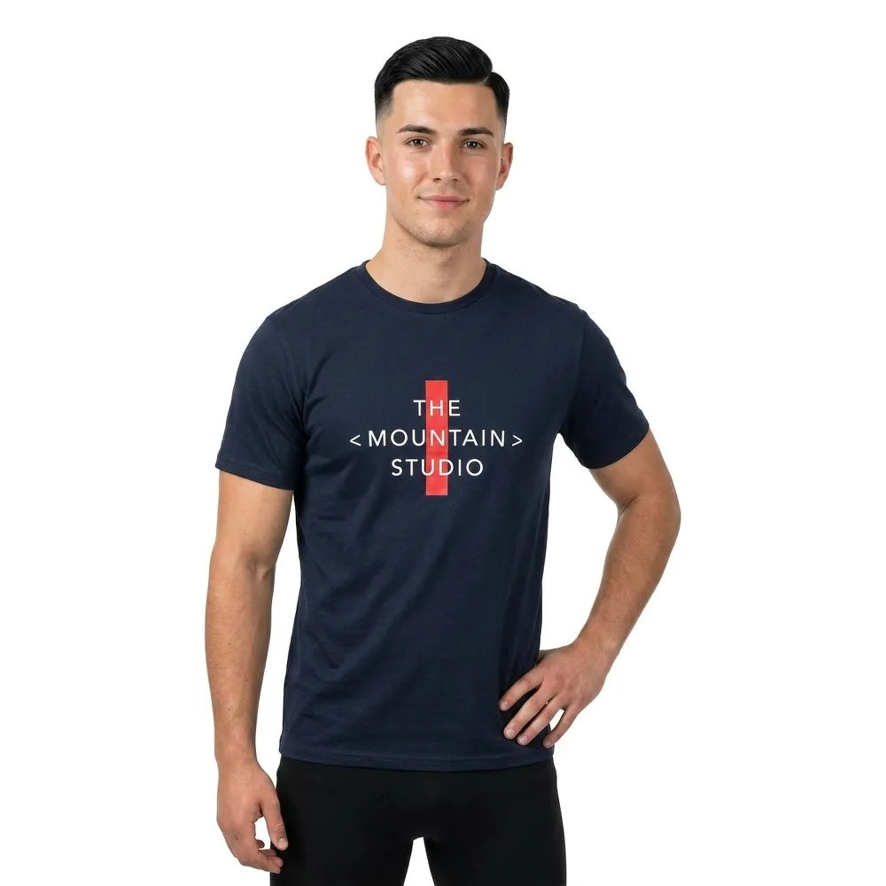 The mountain studio Cross logo short sleeve T-shirt