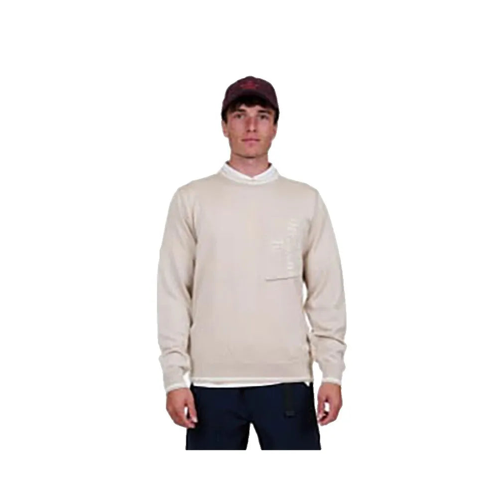 The mountain studio Light knit pocket crew sweatshirt