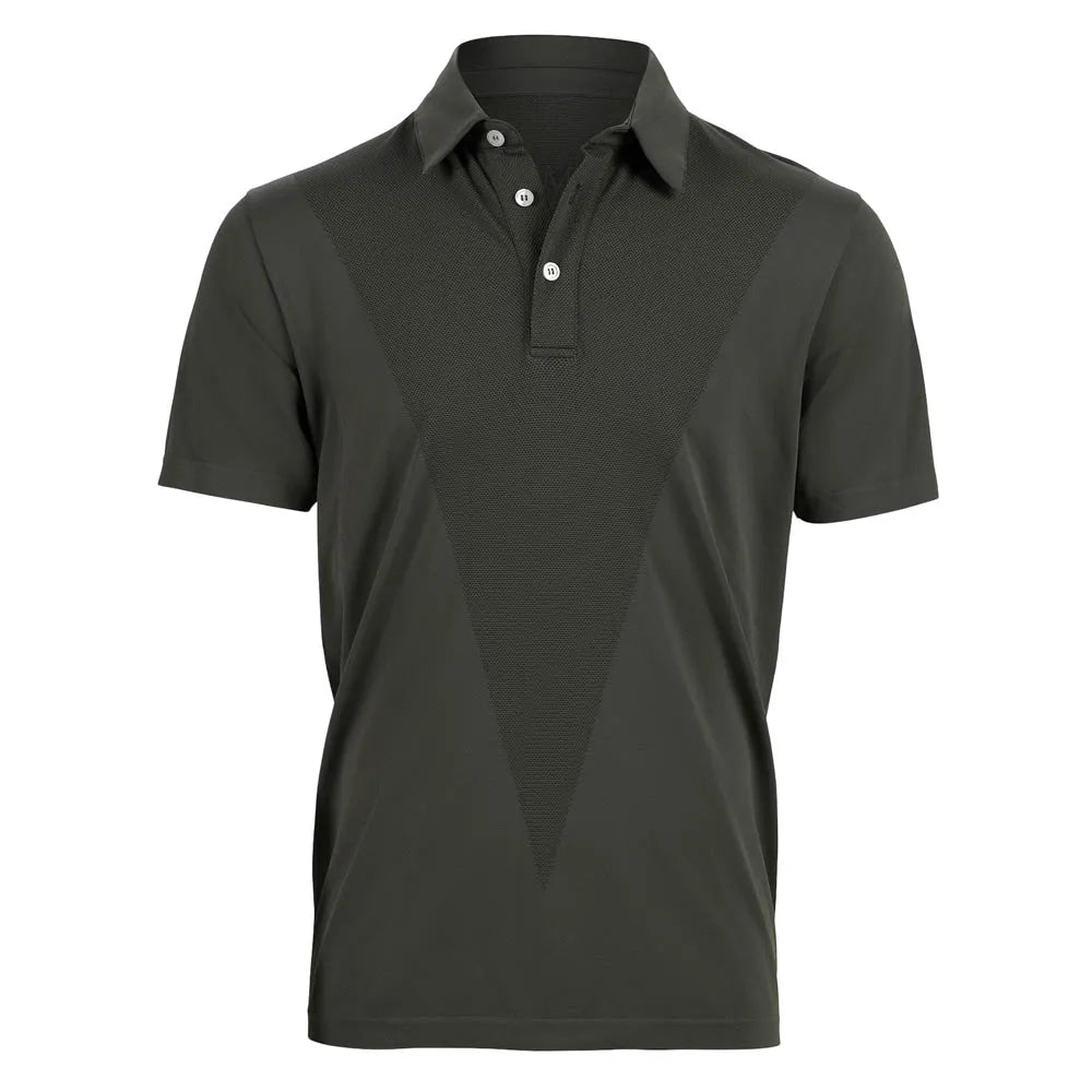 The mountain studio Two tone tech short sleeve polo