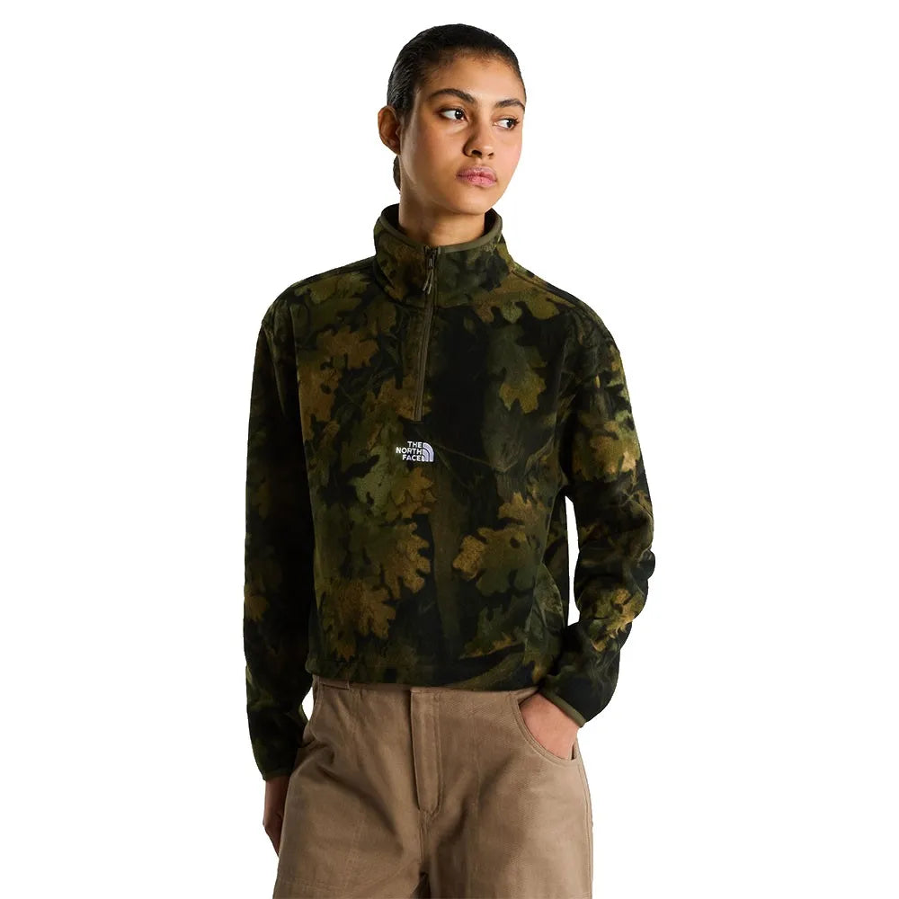 The north face Noverly Logo Glacier Print half zip fleece