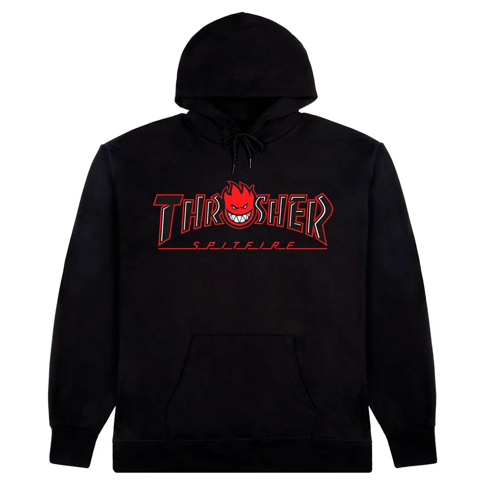 Thrasher X spitfire big head outline hoodie
