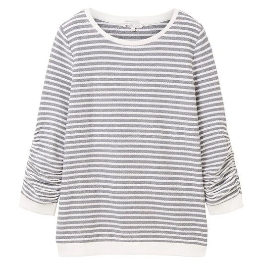 Tom tailor 1039980 Striped Jacquard sweatshirt