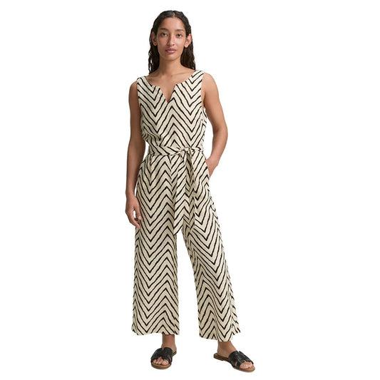 Tom tailor Linen Slit sleeveless jumpsuit