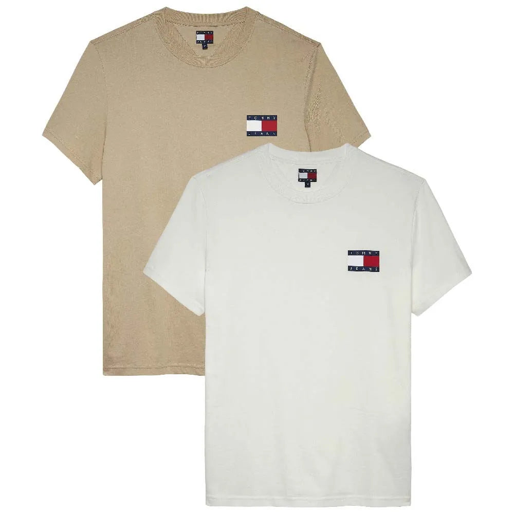 Tommy jeans Essential Flag Slim Fit short sleeve T-shirt 2 units