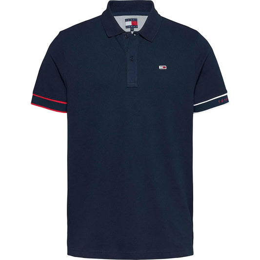 Tommy jeans Flag Cuff Slim Fit short sleeve polo