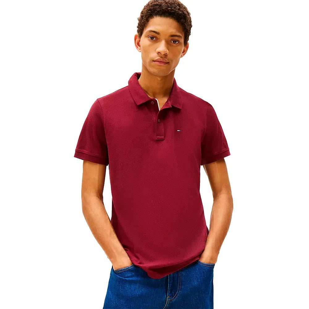 Tommy jeans Placket Slim Fit short sleeve polo