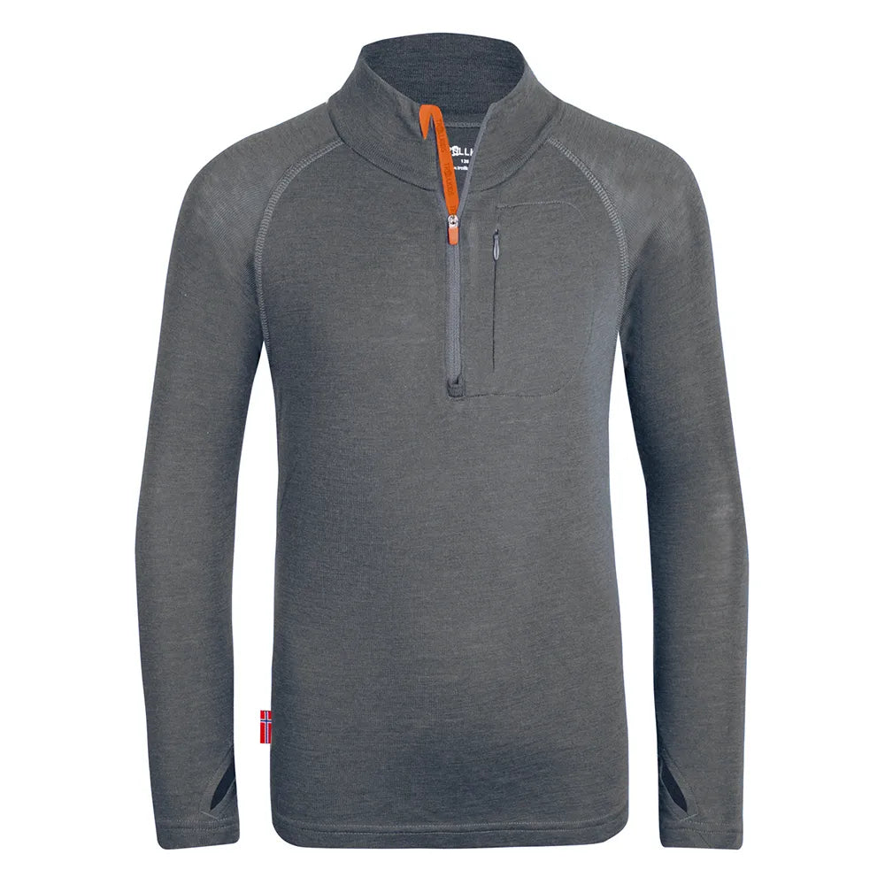 Trollkids Lofoten half zip sweatshirt