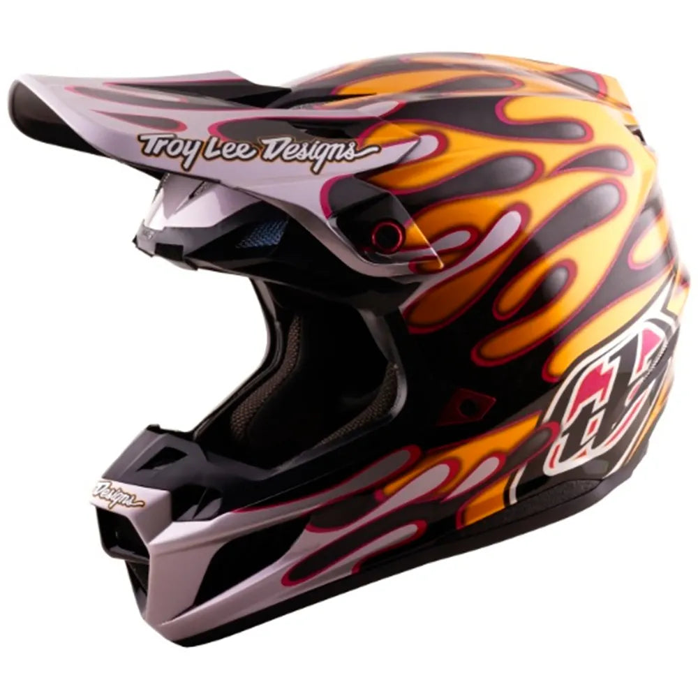 Troy lee designs SE5 Carbon Overspray off-road helmet