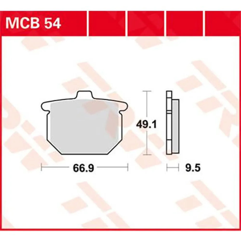 TRW Allround Organic Standard Honda CB 750 F Bol Dor 81 brake pads
