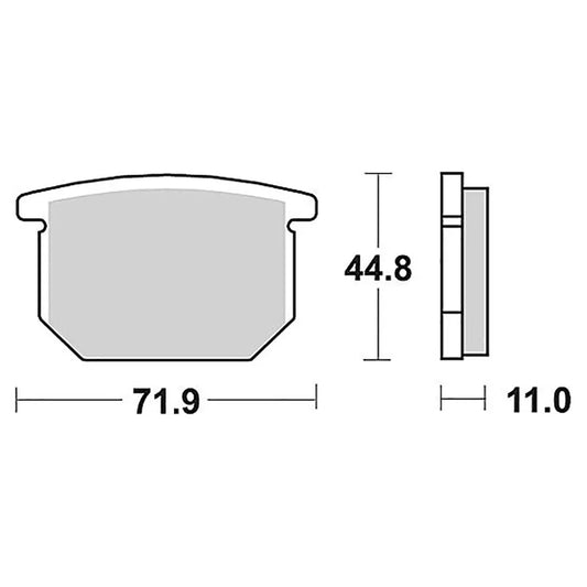 TRW Allround Organic Standard Suzuki Gr 650 84 front brake pads