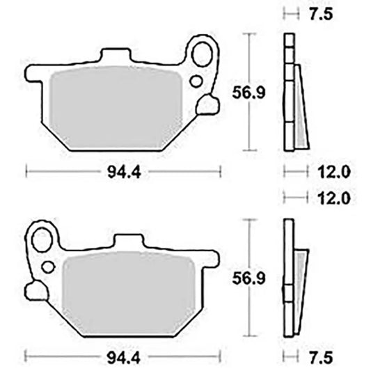 TRW MCB 520 organic brake pads