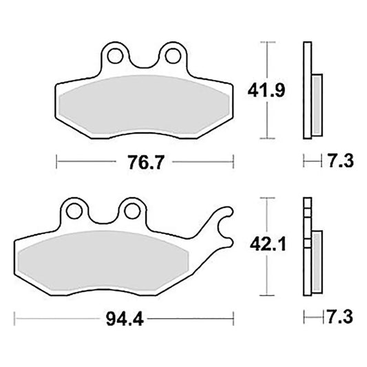 TRW MCB 796 sintered brake pads