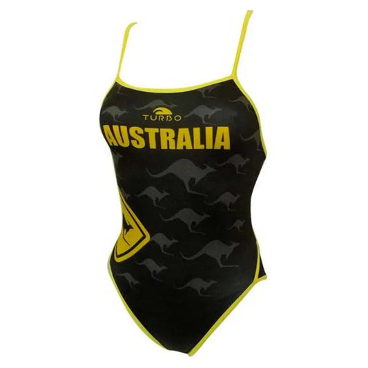 Turbo Australia Kangaroo Signal Thin Strap Swimsuit