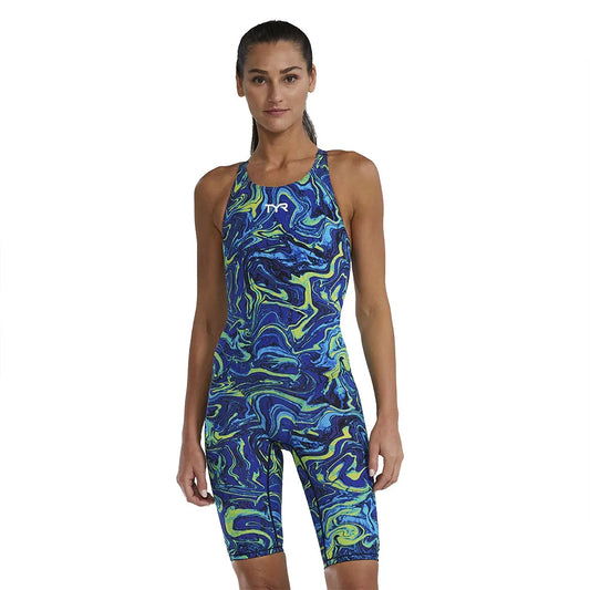 TYR Tresher Hydrophobic open back competition swimsuit