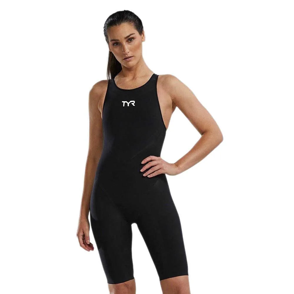 TYR Venzo Solid open back competition swimsuit