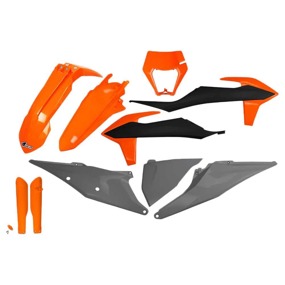 UFO KTM EXC/EXC-F 2020-2021 With Headlight KTKIT527F-999X Fork Protectors & plastics kit