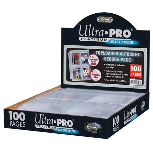 Ultra pro Secure Platinum Page For Toploaders Album pages for cards